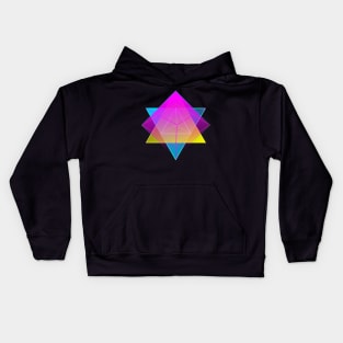 Overlapping Colorful Geometrics Kids Hoodie